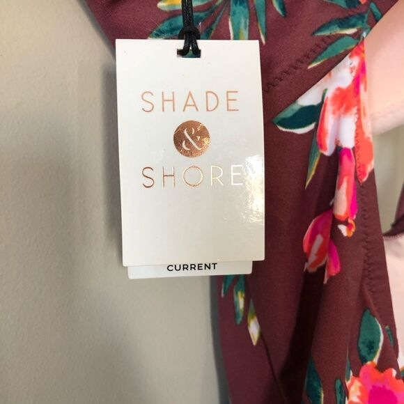 Nwt-shade & shore floral one piece swimsuit - Picture 3 of 5
